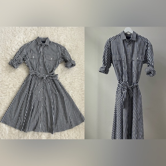 Ralph Lauren women’s long sleeve shirt maxi dress - Picture 3 of 13